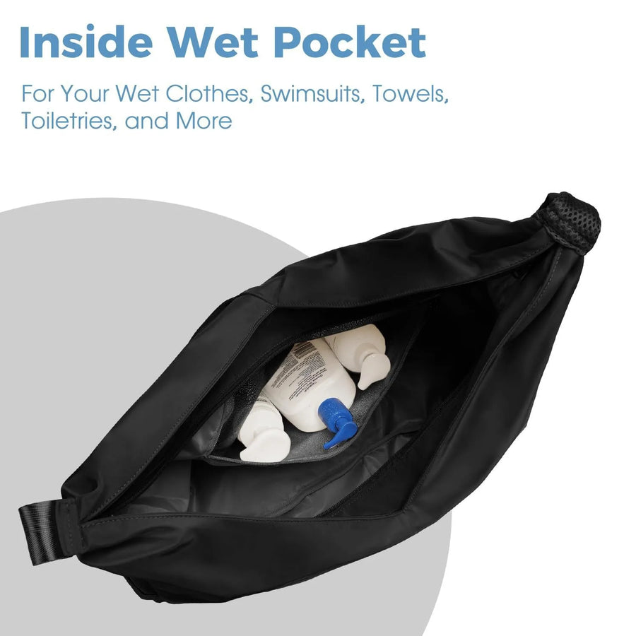 Nylon High-Density Woven Hobo Gym Bag