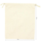 Recycled Cotton Woven Drawstring Pouch