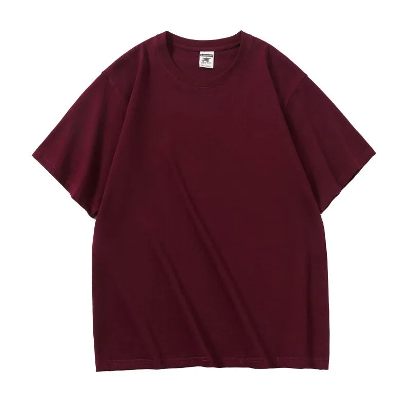 350gsm Sense Heavy Cotton Embossed T Shirts with Custom Embossing Logo for Men