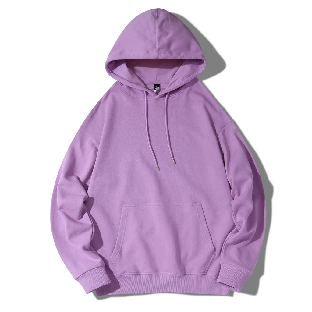 100% Cotton 350gsm Knit Pullover Hoodie
