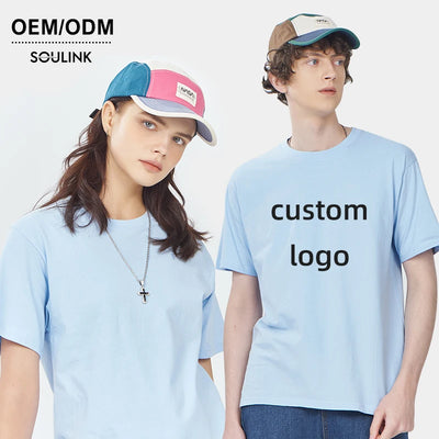 Plain t Shirts Wholesale  Custom Digital Print Logo Brand Custom Digital Printing Plain T-Shirt
