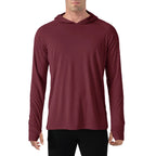145g Knitted 100% Polyester Long Sleeve Fishing Shirt Men Rash Guard