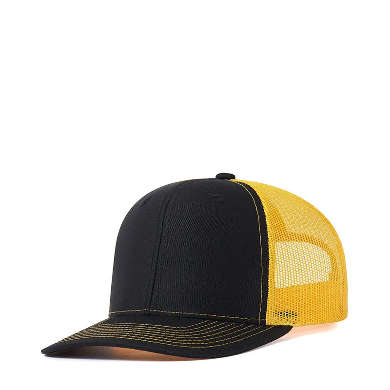 Bulk Cotton Mesh Customized Embroidery Patch Trucker Hats for Custom Gym Apparel