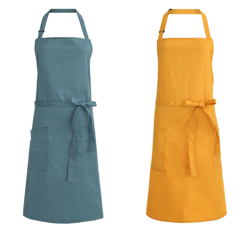 Custom Logo Waterproof Poly Cotton Canvas Work Apron Utility Uniform