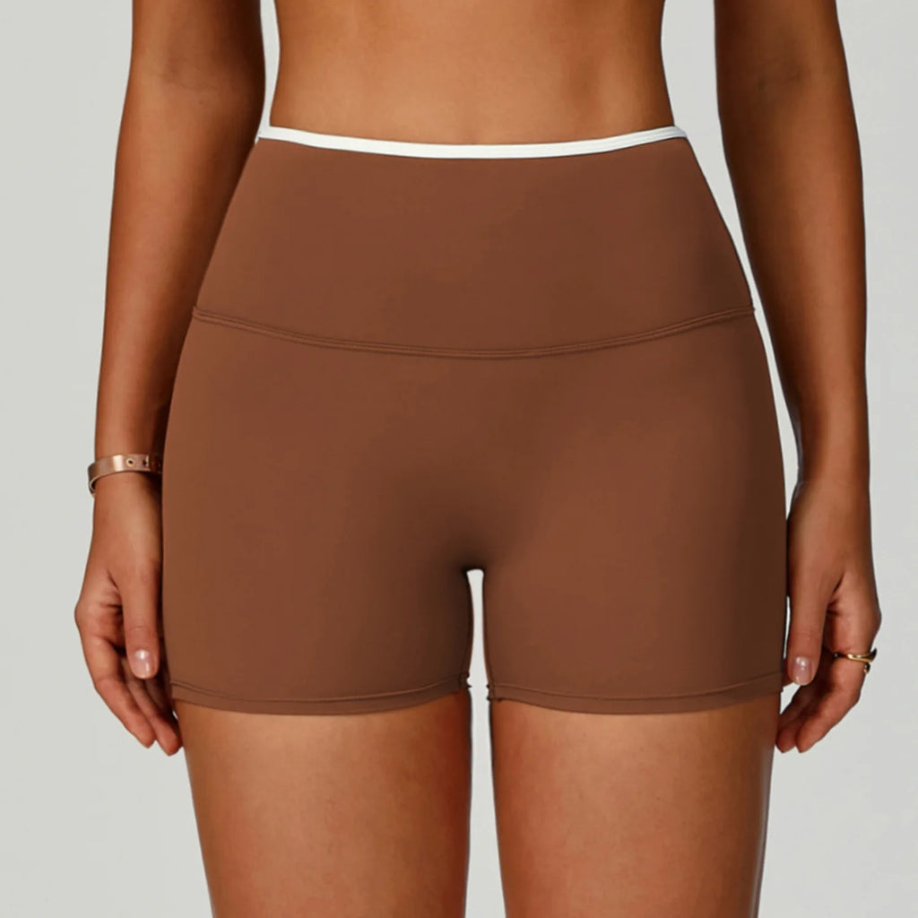 Custom Logo Seamless High Waisted Women Yoga Shorts Activewear