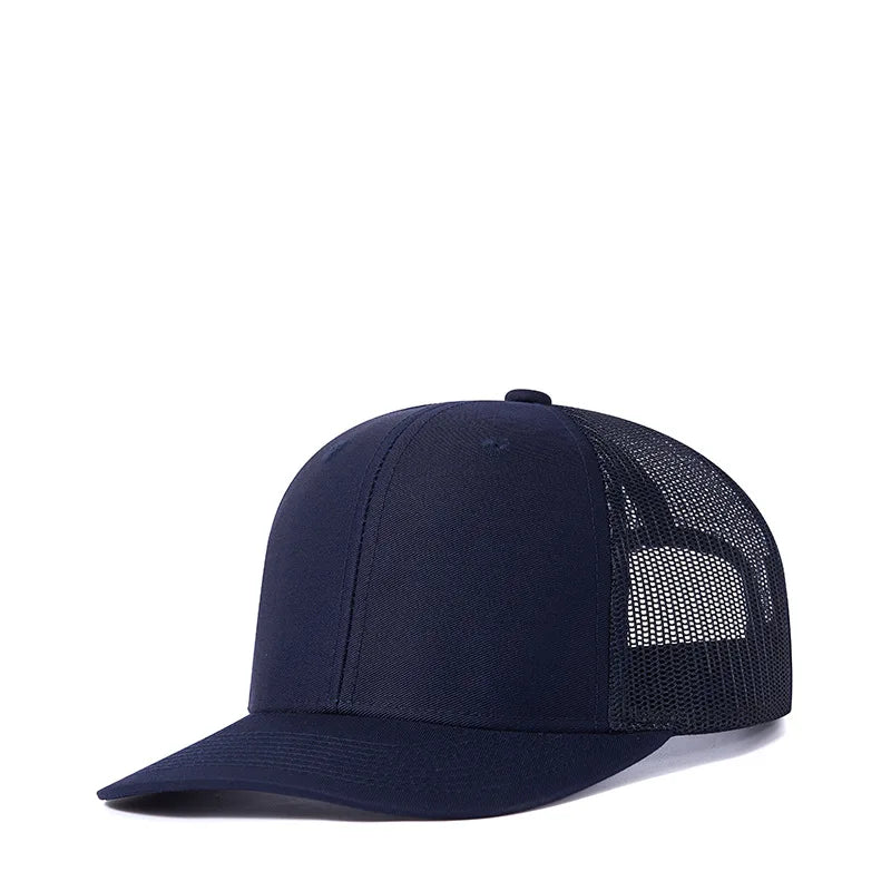 Bulk Cotton Mesh Customized Embroidery Patch Trucker Hats for Custom Gym Apparel