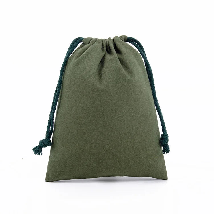 Cotton Canvas Value Drawstring Pouches