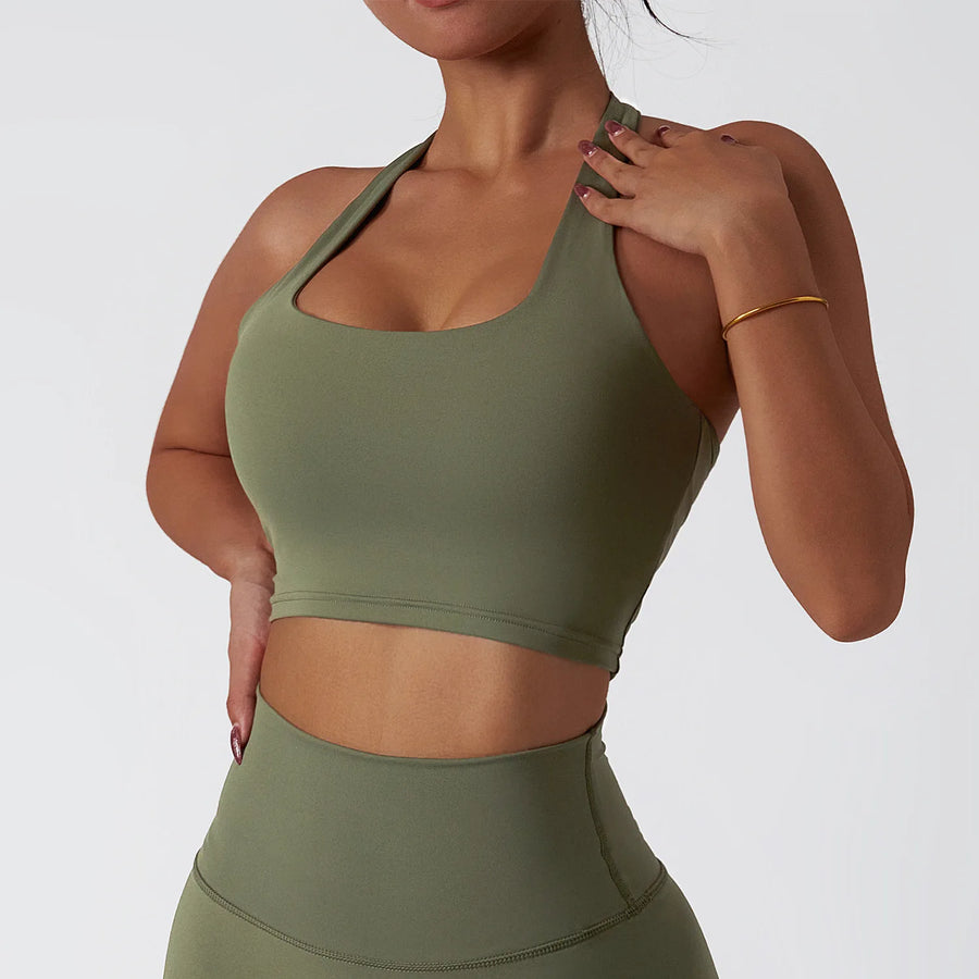 Nylon-Spandex Interlock Flatlock-Stitched 4-Piece Sports Gym Set
