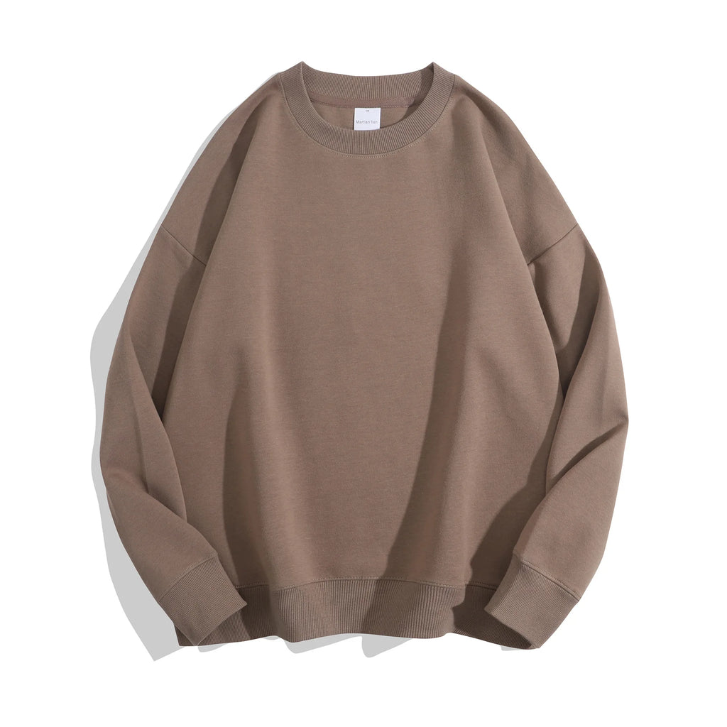 300Gsm Cotton Fabric Custom Embroidery Pullover | Wholesale Oversized Crew Neck Sweatshirts