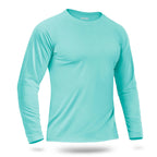 Custom LOGO Men's Sun Protection T-Shirt 145g Polyester Long Sleeve Sun Protection T-Shirt Bulk Wholesale