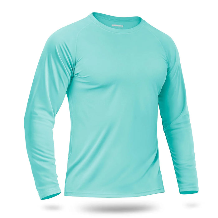 Custom LOGO Men's Sun Protection T-Shirt 145g Polyester Long Sleeve Sun Protection T-Shirt Bulk Wholesale