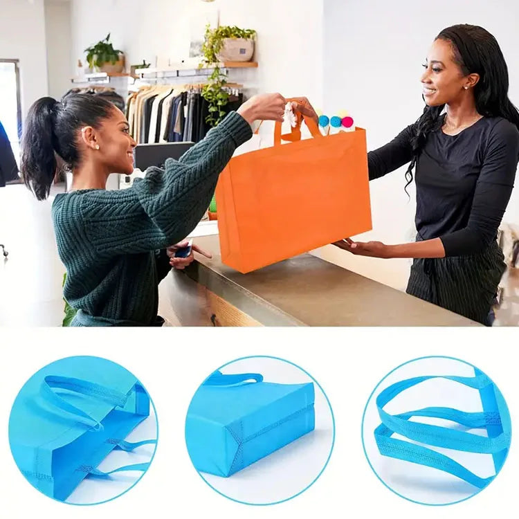 Nonwoven Fabric Ultrasonic Heat Sealed Grocery Bag