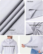 Polyester Spandex Interlock Knit Performance Hooded Shirt