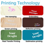 240g 100% Polyester Heat Transfer Logo Sweatshirts Regular Fit Crewneck Pullover