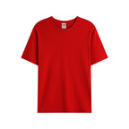 Oem Service Custom 190 Gram Cotton Blank Neck OEM Apparel Shirt Women Summer Breathable Blank Custom T-shirts