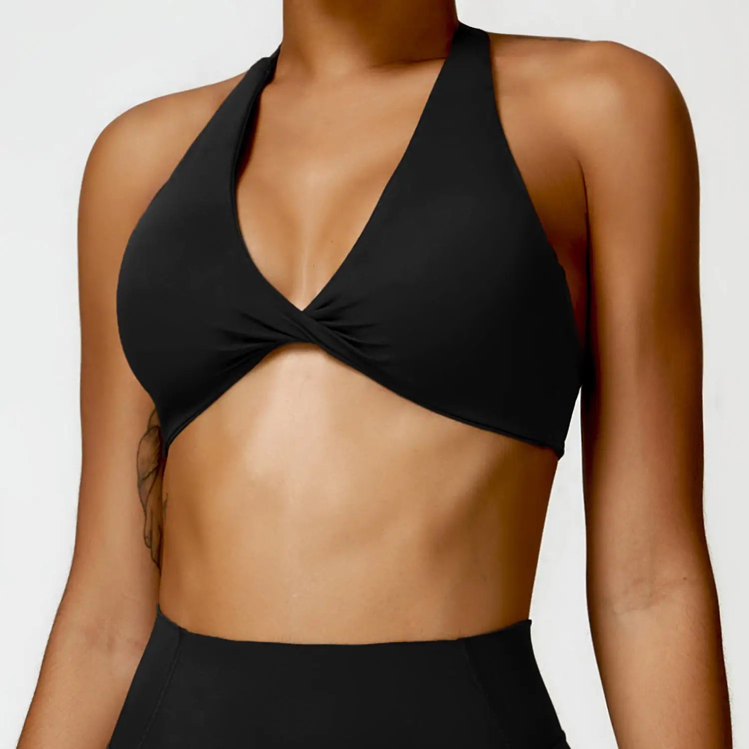 Nylon Spandex Blend Seamless Knit Workout Set