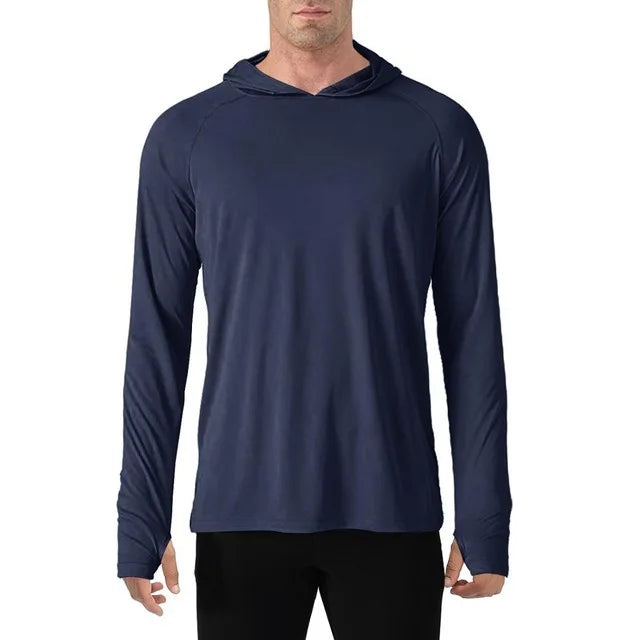 145g Knitted 100% Polyester Long Sleeve Fishing Shirt Men Rash Guard