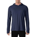 145g Knitted 100% Polyester Long Sleeve Fishing Shirt Men Rash Guard