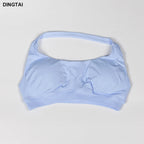 Seamless Ribbed Nylon-Spandex Women's Gym Set 2-Piece Sports Bra and Leggings