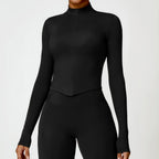 Nylon Spandex Blend Seamless Knit Workout Set