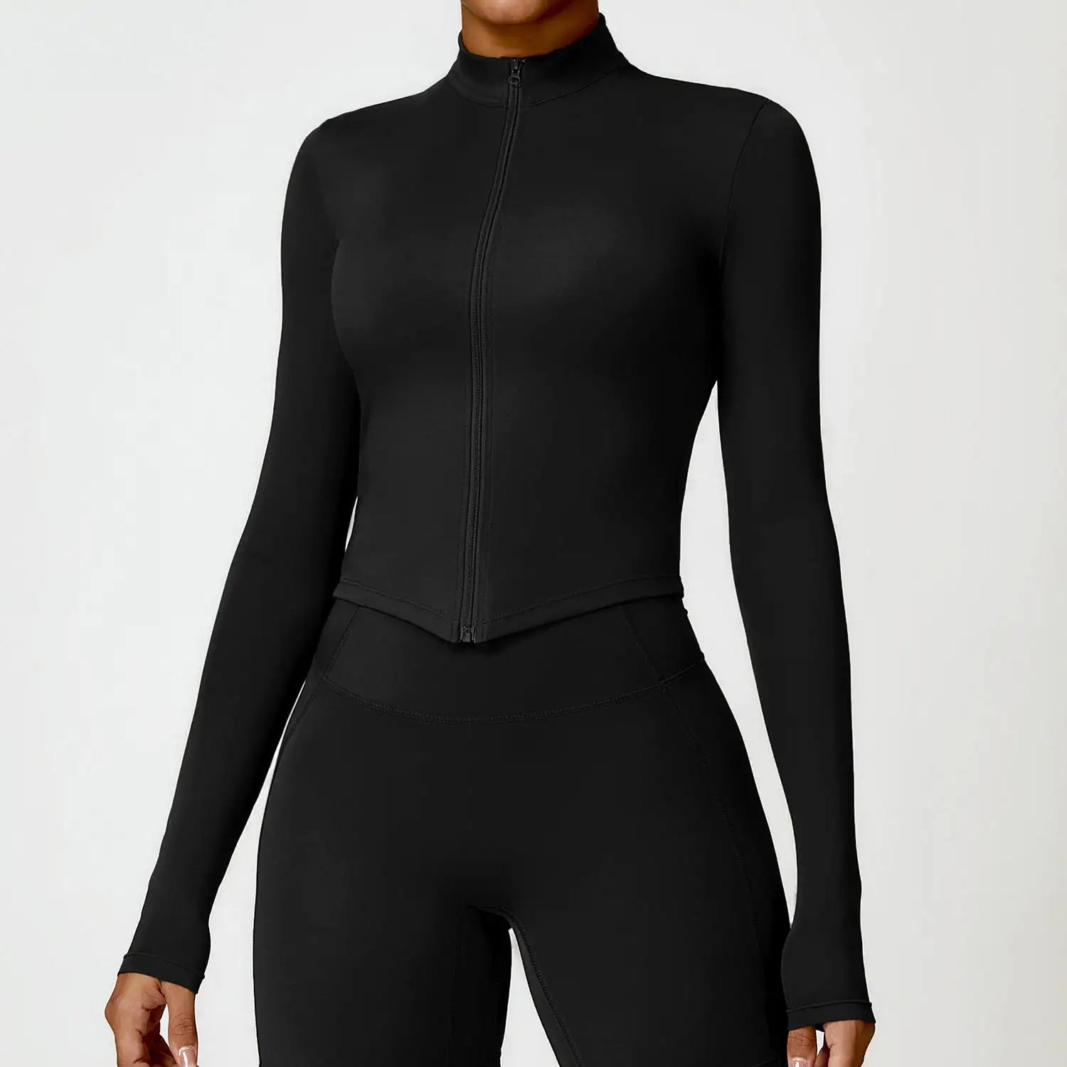 Nylon Spandex Blend Seamless Knit Workout Set