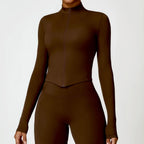 Nylon Spandex Blend Seamless Knit Workout Set