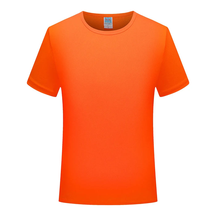 Polyester Quick-Dry Plain-Dyed Running T-Shirt