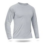 Custom LOGO Men's Sun Protection T-Shirt 145g Polyester Long Sleeve Sun Protection T-Shirt Bulk Wholesale