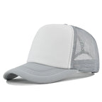 Custom Curved Brim 5 Panel Foam Trucker Cap | 100% Polyester Breathable Unisex Hat | Bulk OEM Wholesale
