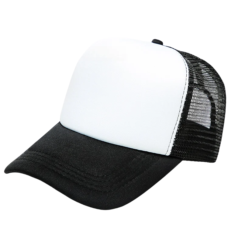 100 Polyester Oxford Five Panel Sublimation Blank Foam Trucker Hat | Wholesale Plain Mesh Caps