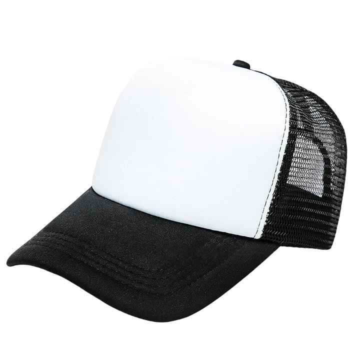 100 Polyester Oxford Five Panel Sublimation Blank Foam Trucker Hat | Wholesale Plain Mesh Caps