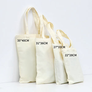 Cotton Canvas Customizable Shoulder Tote Bag