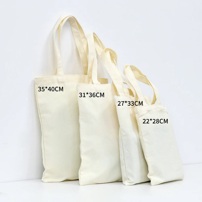 Cotton Canvas Customizable Shoulder Tote Bag