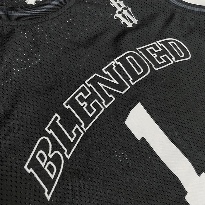 Polyester Mesh Knit Retro Basketball Jersey