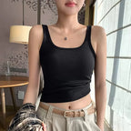 Customized Embroidery Silk Screen Print Breathable Gym Tank Spandex Cotton Knitted Customized Print High Vest Top