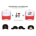 100% Polyester Mesh 3D Embroidery Sports Cap | OEM Custom Trucker Hat with Logo