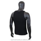 Polyester Cotton Waffle Knit Muscle Singlet | OEM Men Tank Top