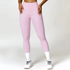 Nylon Spandex Blend Seamless Knit Workout Set