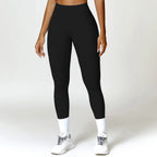 Nylon Spandex Seamless Knitted Scrunch Leggings Sports Outfit