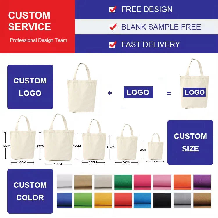 Cotton Canvas Screen Printed Tote Bag