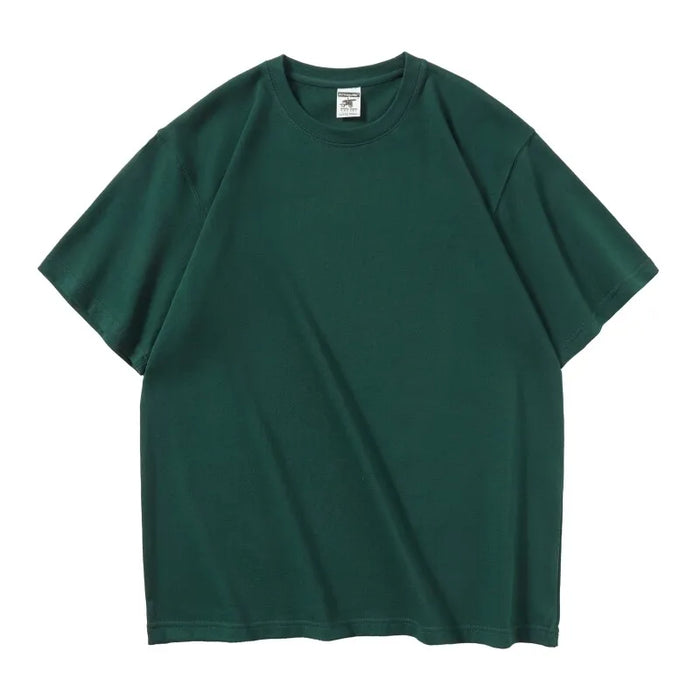 350gsm Sense Heavy Cotton Embossed T Shirts with Custom Embossing Logo for Men