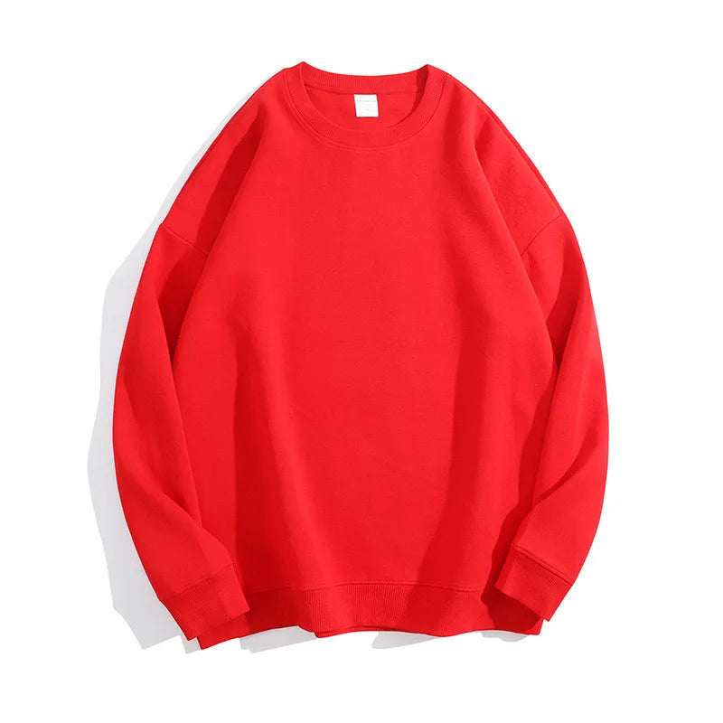 300Gsm Cotton Fabric Custom Embroidery Pullover | Wholesale Oversized Crew Neck Sweatshirts