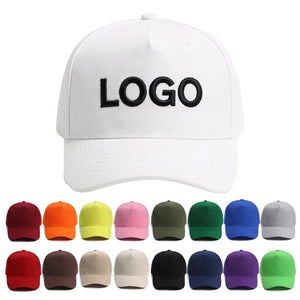 Polyester Broadcloth 5 Panel Embroidery Wholesale Fitted Caps Hats