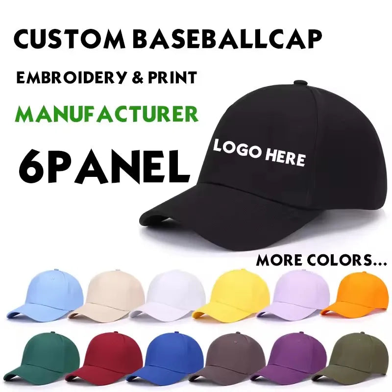Cotton Embroidery Unisex Ball Cap | Wholesale Custom Logo Baseball Hat