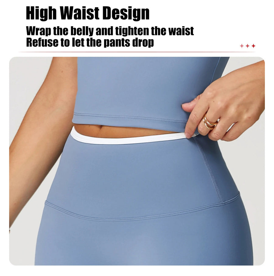 Custom Logo Seamless High Waisted Women Yoga Shorts Activewear