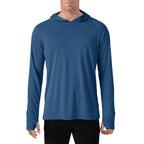 145g Knitted 100% Polyester Long Sleeve Fishing Shirt Men Rash Guard