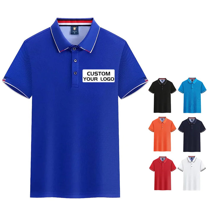 Custom Polo T-Shirt 180GSM Spandex Cotton Blend | Embroidered Logo Work Uniforms for Hospitality & Retail