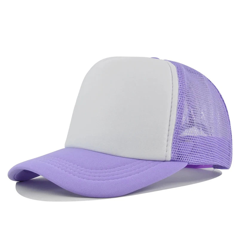 Custom Curved Brim 5 Panel Foam Trucker Cap | 100% Polyester Breathable Unisex Hat | Bulk OEM Wholesale