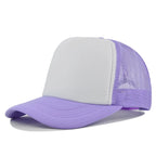 Custom Curved Brim 5 Panel Foam Trucker Cap | 100% Polyester Breathable Unisex Hat | Bulk OEM Wholesale