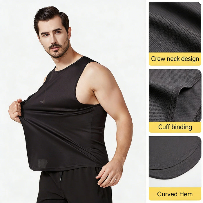 Custom Quick Sleeveless Training Top | Men's 100 Polyester Dry Workout Tank